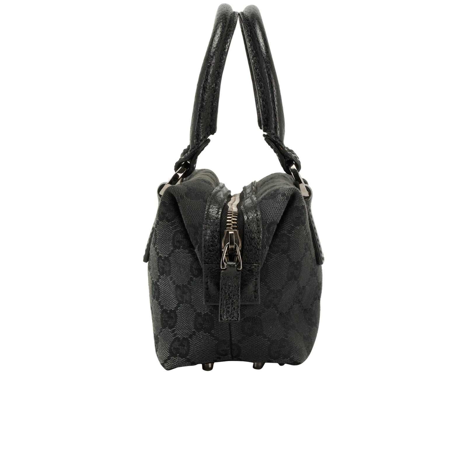 Mini GG Boston, &pound;320, Handbags, Black, Canvas, Side view